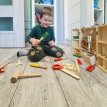 7467 houten speelgoed gereedschapkist